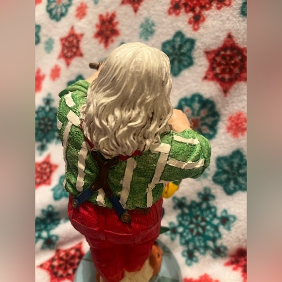 Vintage Wood Resin Jaimy Santa with Clown Marionette - Picture 6 of 9